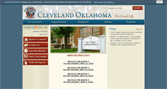 Desktop Screenshot of cityofclevelandok.com